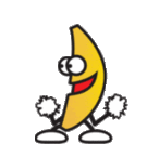 Big Dancing Banana Smiley Emoticon